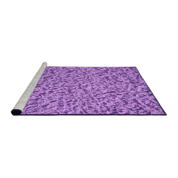 Sideview of Machine Washable Transitional Violet Purple Rug, wshpat1653pur
