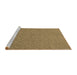 Sideview of Machine Washable Transitional Oak Brown Rug, wshpat1654brn