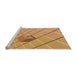 Sideview of Machine Washable Transitional Orange Rug, wshpat1655org