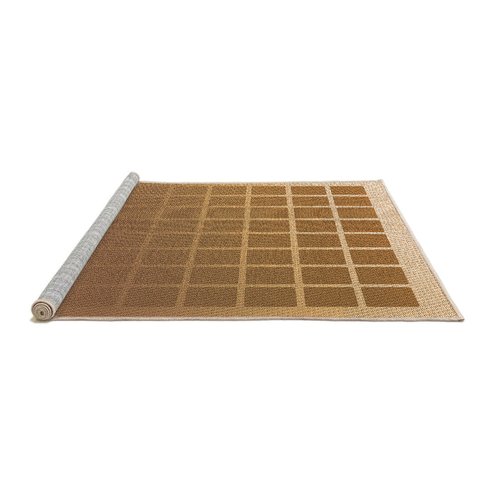 Sideview of Machine Washable Transitional Orange Rug, wshpat1656org