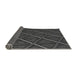 Thickness of Patterned Charcoal Black Rug, pat1659gry