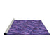 Sideview of Machine Washable Transitional Bright Purple Rug, wshpat166pur