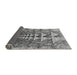 Thickness of Patterned Silver Gray Rug, pat1661gry