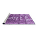 Sideview of Machine Washable Transitional Dark Orchid Purple Rug, wshpat1661pur