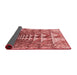 Thickness of Patterned Red Rug, pat1661rd