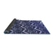 Thickness of Patterned Blue Rug, pat1662blu