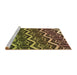 Sideview of Machine Washable Transitional Chocolate Brown Rug, wshpat1662brn