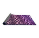 Thickness of Patterned Purple Rug, pat1662pur