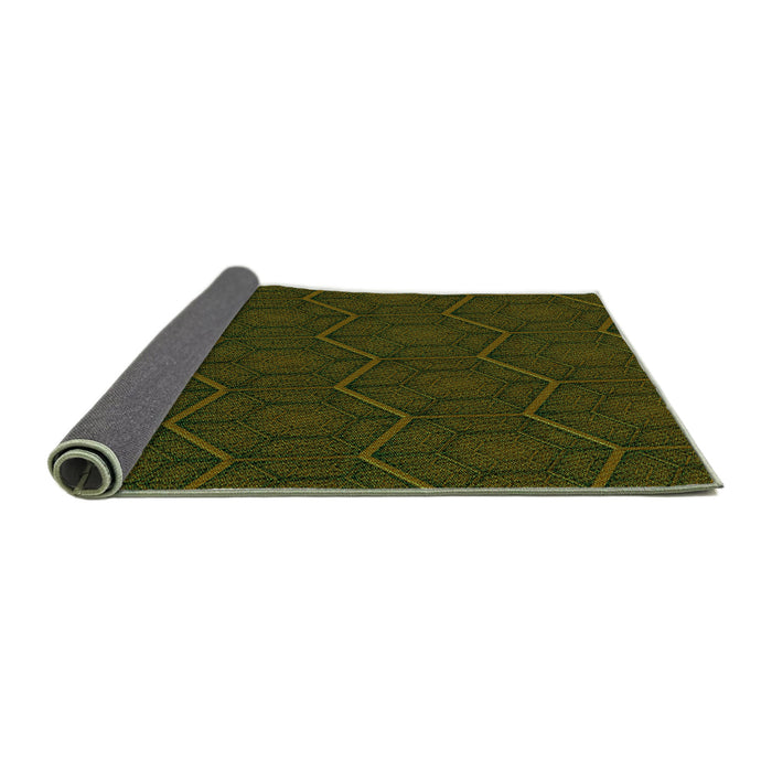 Thickness of Patterned Midnight Gray Rug, pat1663grn