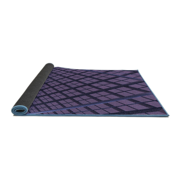 Thickness of Patterned Blue Rug, pat1664blu