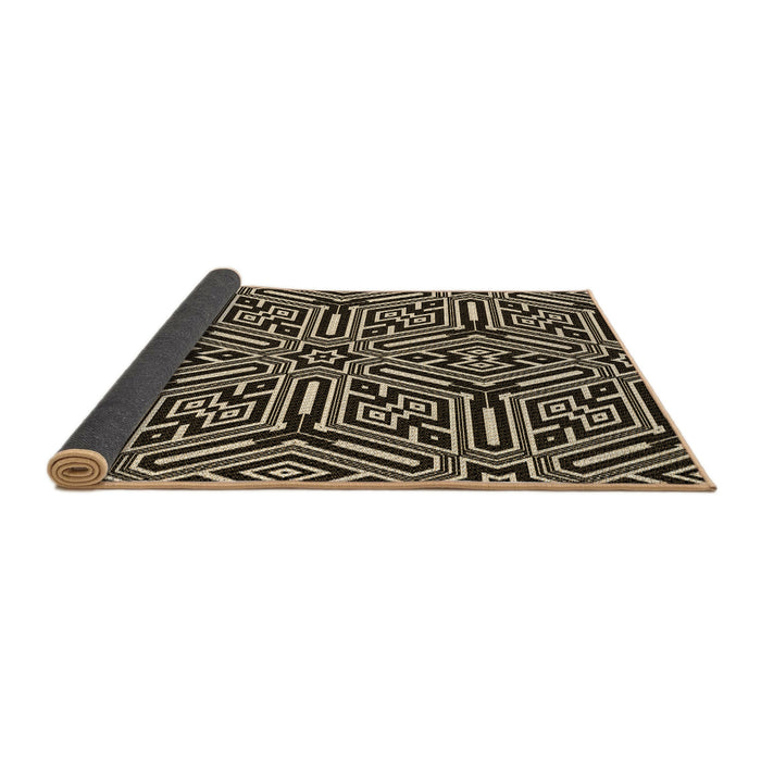 Thickness of Patterned Light French Beige Brown Rug, pat1665brn