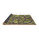 Thickness of Patterned Green Rug, pat1667brn