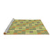 Sideview of Machine Washable Transitional Golden Brown Yellow Rug, wshpat1669brn