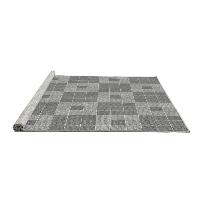 Sideview of Machine Washable Transitional Cloud Gray Rug, wshpat1669gry