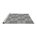 Sideview of Machine Washable Transitional Cloud Gray Rug, wshpat1669gry