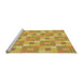 Sideview of Machine Washable Transitional Bright Gold Yellow Rug, wshpat1669org