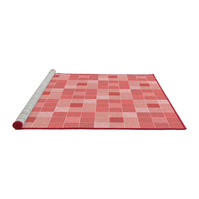 Sideview of Machine Washable Transitional Light Salmon Pink Rug, wshpat1669rd