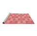 Sideview of Machine Washable Transitional Light Salmon Pink Rug, wshpat1669rd