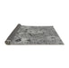 Thickness of Patterned Silver Gray Rug, pat167gry