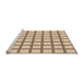Sideview of Machine Washable Transitional Dark Gold Brown Rug, wshpat1670org