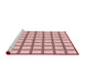 Sideview of Machine Washable Transitional Light Rose Pink Rug, wshpat1670rd