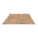 Sideview of Machine Washable Transitional Golden Blonde Gold Rug, wshpat1672org