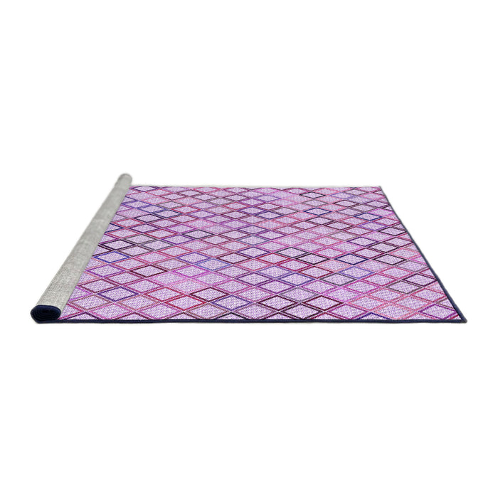 Sideview of Machine Washable Transitional Medium Orchid Purple Rug, wshpat1672pur