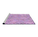 Sideview of Machine Washable Transitional Medium Orchid Purple Rug, wshpat1672pur