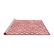 Sideview of Machine Washable Transitional Red Rug, wshpat1672rd