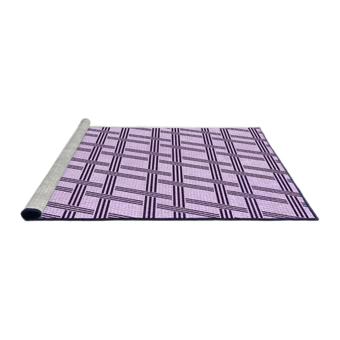 Sideview of Machine Washable Transitional Purple Rug, wshpat1674pur