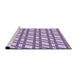 Sideview of Machine Washable Transitional Purple Rug, wshpat1674pur