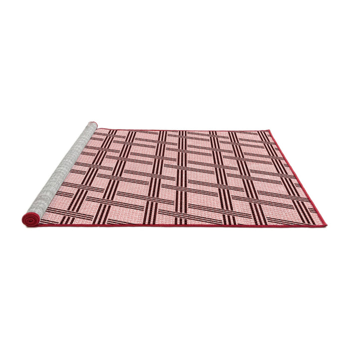 Sideview of Machine Washable Transitional Light Rose Pink Rug, wshpat1674rd