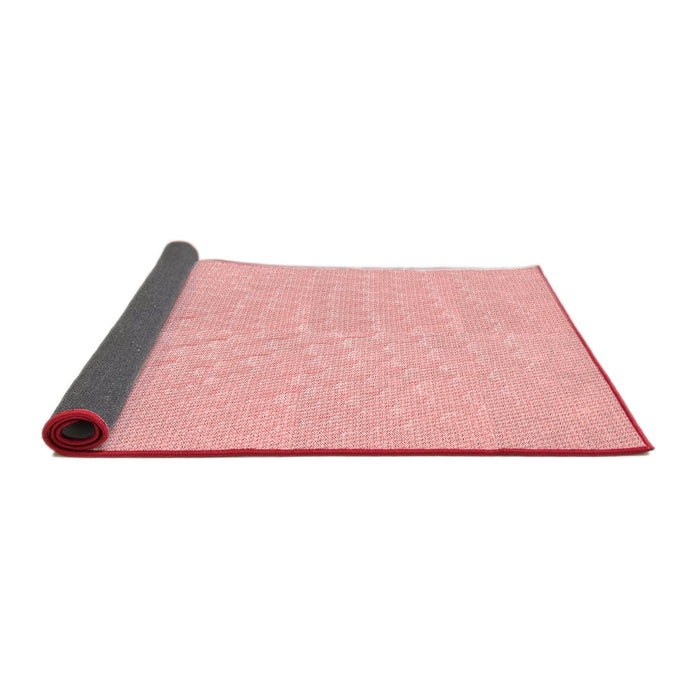 Thickness of Patterned Pastel Red Pink Rug, pat1675rd