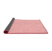 Thickness of Patterned Pastel Red Pink Rug, pat1675rd