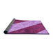 Thickness of Patterned Violet Purple Rug, pat1676pur