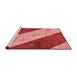 Sideview of Machine Washable Transitional Red Rug, wshpat1676rd