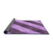 Thickness of Patterned Violet Purple Rug, pat1677pur