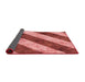 Thickness of Patterned Red Rug, pat1677rd