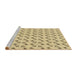 Sideview of Machine Washable Transitional Cinnamon Brown Rug, wshpat1678brn