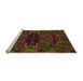 Sideview of Machine Washable Transitional Dark Bronze Brown Rug, wshpat168org