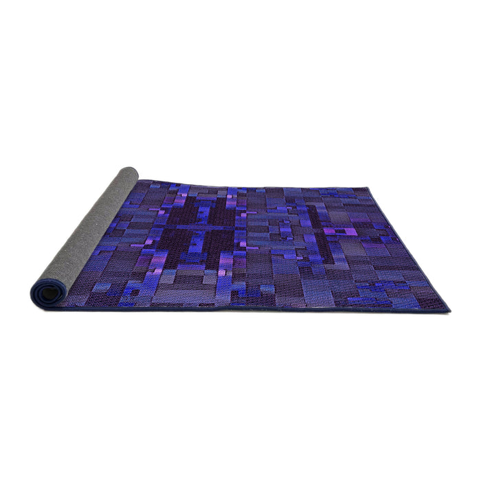 Thickness of Patterned Amethyst Purple Rug, pat168pur