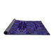 Thickness of Patterned Amethyst Purple Rug, pat168pur