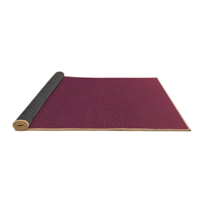 Thickness of Patterned Pink Violet Pink Rug, pat1680brn
