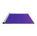 Sideview of Machine Washable Transitional Neon Purple Rug, wshpat1680pur