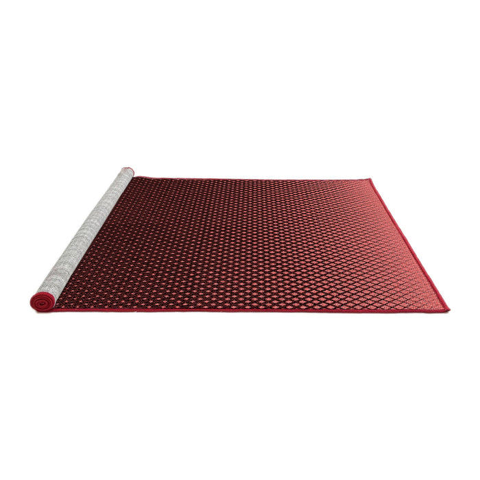 Sideview of Machine Washable Transitional Chocolate Brown Rug, wshpat1681rd