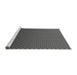 Sideview of Machine Washable Transitional Gray Rug, wshpat1682gry
