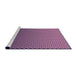 Sideview of Machine Washable Transitional Purple Rug, wshpat1682pur