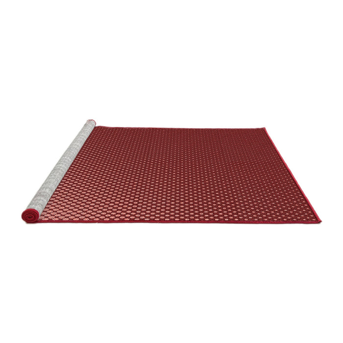 Sideview of Machine Washable Transitional Orange Rug, wshpat1683rd