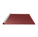 Sideview of Machine Washable Transitional Orange Rug, wshpat1683rd