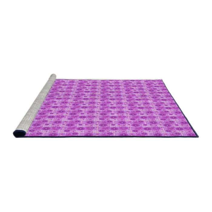 Sideview of Machine Washable Transitional Violet Purple Rug, wshpat1684pur